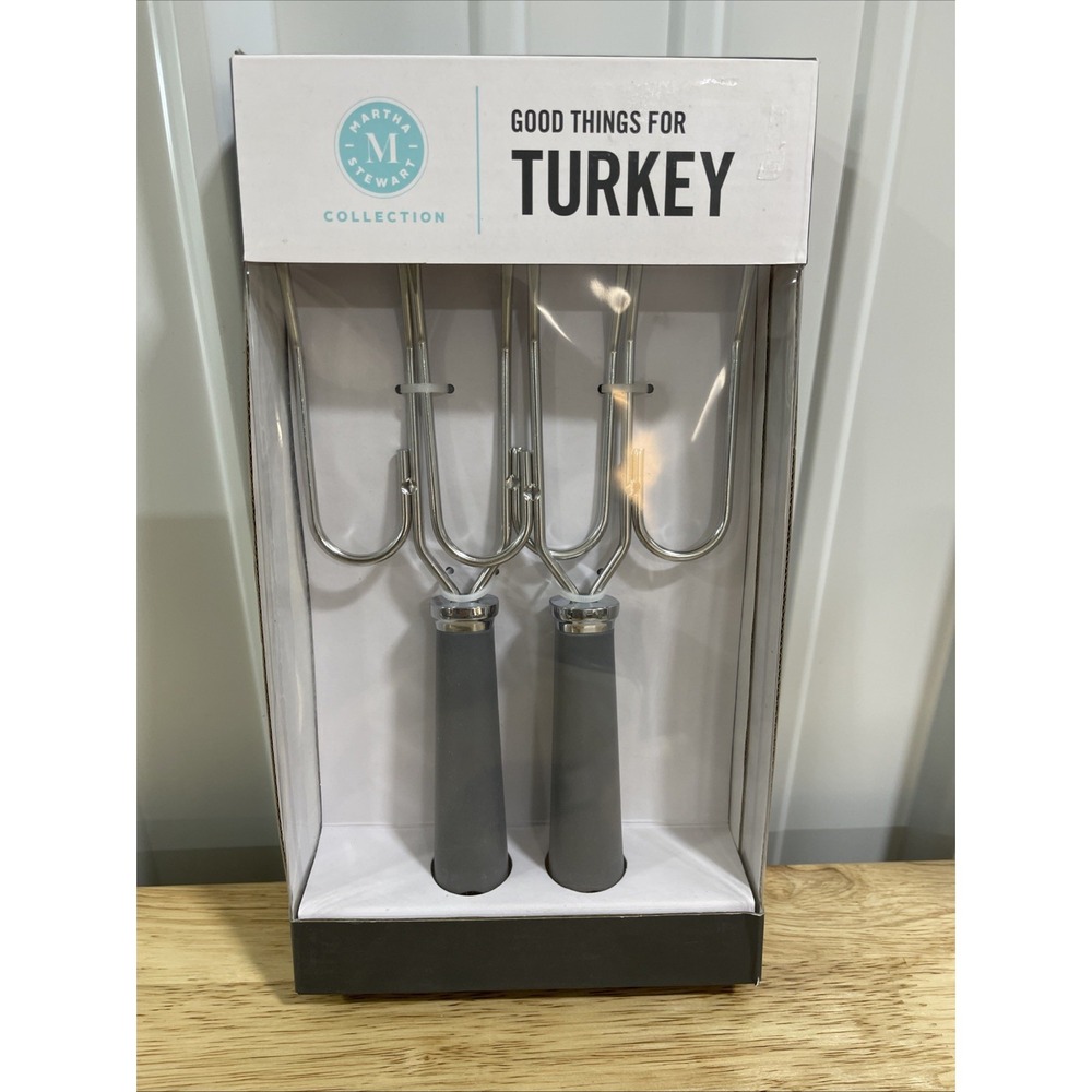 MARTHA STEWART TURKEY LIFTERS MEAT TURN/LIFT/CARVE Thanksgiving